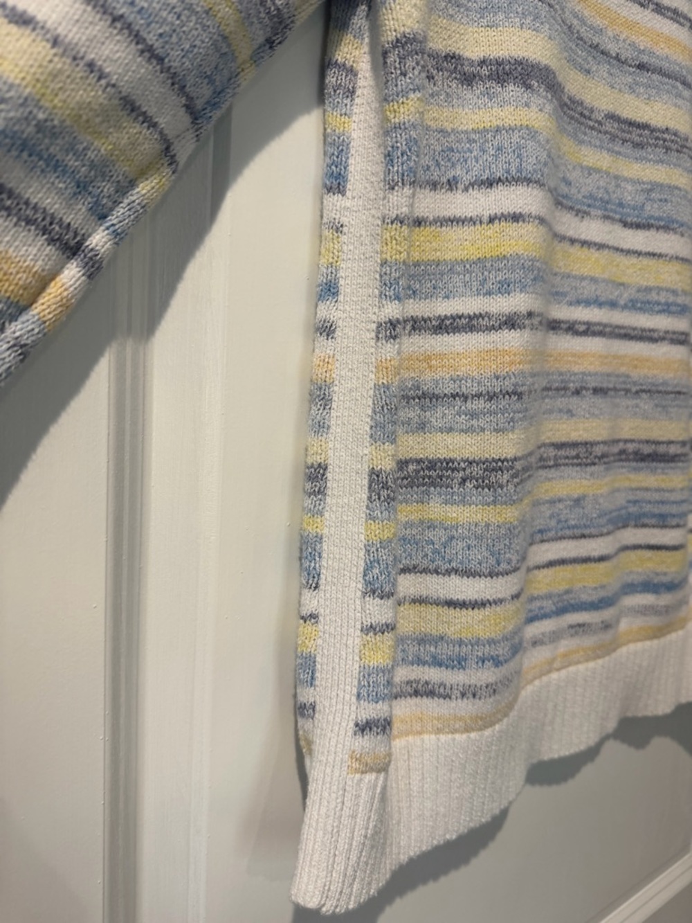 Talbots Pastel Striped Crewneck Sweater in Blue, Yellow & White - Picture 5 of 10